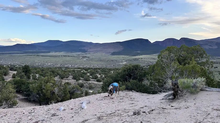 Our campsite outside the Gates of Lodore