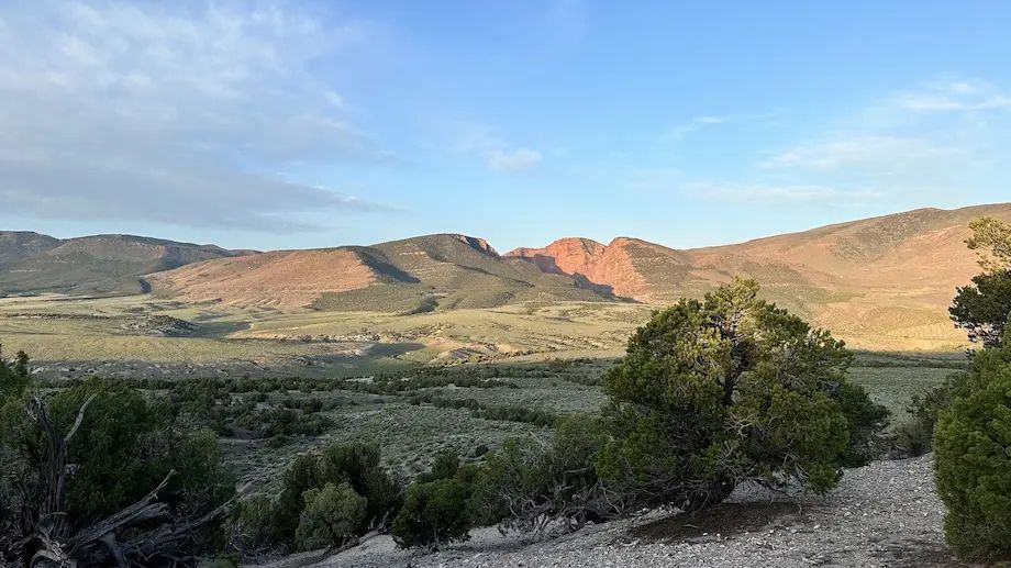 The morning light on the Gates of Lodore